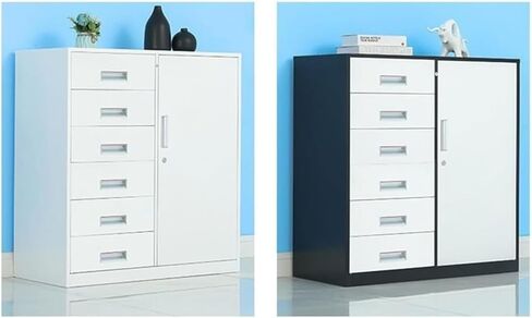 Office File Organizer for Home & Work, Lockable Filing Cabinet for Paper, Books, Supplies, Compact, Movable & Multifunctional (Multi Color) in Saudi Arabia
