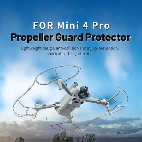 Propeller Guard Compatible for DJI Mini 4 Pro Drone Quick Release Blade Protectors Propeller Protective Cover Case Anti-Collision for Mini 4 Pro Accessories in Saudi Arabia