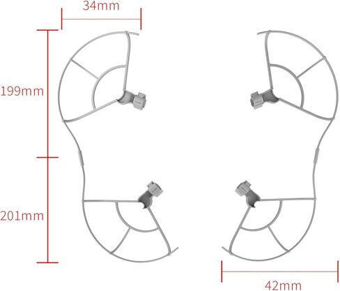 Propeller Guard Compatible for DJI Mini 4 Pro Drone Quick Release Blade Protectors Propeller Protective Cover Case Anti-Collision for Mini 4 Pro Accessories in Saudi Arabia
