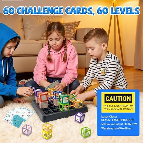 Laser Maze Reasoning Game STEM Toys for 8-13 Year Old Kids Reasoning Laser Game with 60 Challenge Levels Puzzle Games Learning Education Toys Board Thinking Logic Games Ideal Christmas Easter Gift in Saudi Arabia