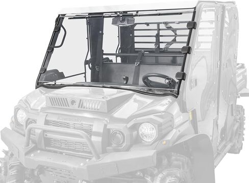 زجاج أمامي كامل مقاوم للخدش من SuperATV متوافق مع Kawasaki Mule Pro in Saudi Arabia