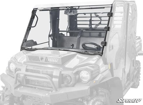 زجاج أمامي كامل مقاوم للخدش من SuperATV متوافق مع Kawasaki Mule Pro in Saudi Arabia