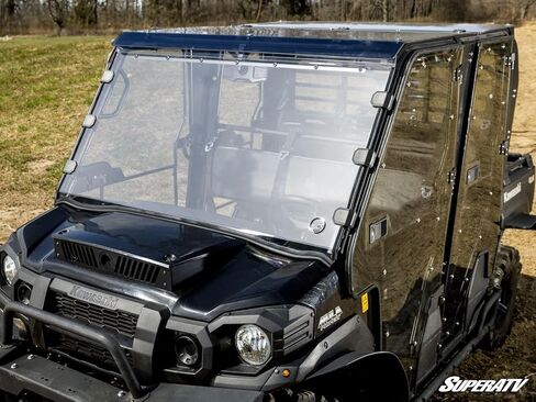 زجاج أمامي كامل مقاوم للخدش من SuperATV متوافق مع Kawasaki Mule Pro in Saudi Arabia