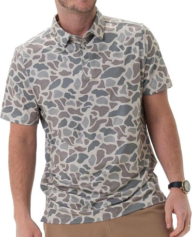 Performance Button Up - Retro Duck Camo in Kuwait