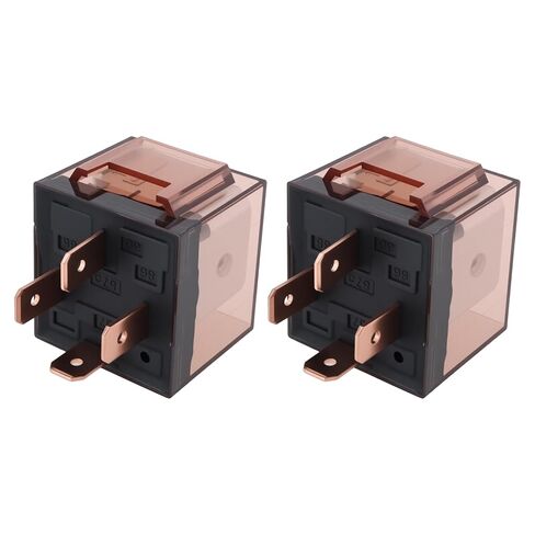 ECSiNG 2 قطعة 4-Pin SPNO 12 فولت مقاوم للماء مرحل السيارة 100A تيار عالي مفتاح التحكم في دائرة السيارة in Kuwait