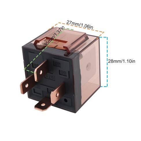 ECSiNG 2 قطعة 4-Pin SPNO 12 فولت مقاوم للماء مرحل السيارة 100A تيار عالي مفتاح التحكم في دائرة السيارة in Kuwait