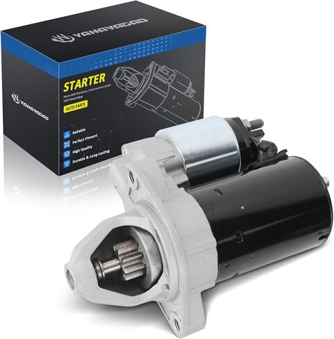 0061515901 Starter Motor for Mercedes-Benz 3.0L V6 CLK280 C300 E300 ML300 SLK300 S300, 3.5L V6 CLK350 E350 ML350 SL350 S350, 4.7L V8 GL450, 5.5L V8 CLS500 G500 ML500 S500, See Fitment! in Saudi Arabia