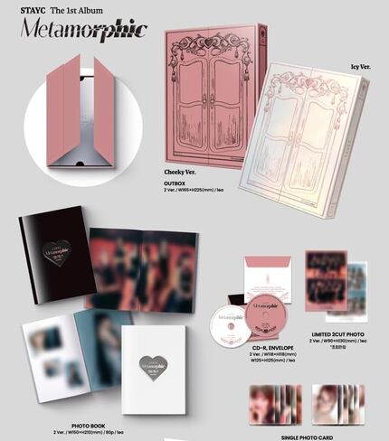 STAYC Metamorphic 1st Full Album [Cheeky Ver.] CD + Photobook + 2 Photocard + Postcard (CHEEKY ICY THANG) in Saudi Arabia