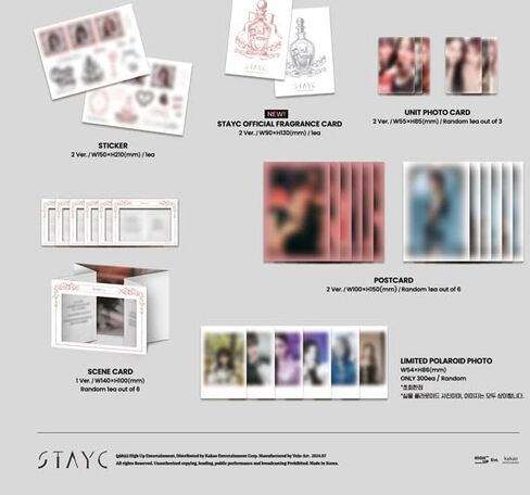 STAYC Metamorphic 1st Full Album [Cheeky Ver.] CD + Photobook + 2 Photocard + Postcard (CHEEKY ICY THANG) in Saudi Arabia