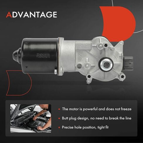 A-Premium Front Windshield Wiper Motor Compatible with Acura RDX 2007 2008 2009 2010 2011 2012, 5-Pin, Replace# 76505STKA01, 76505STKA02 in Saudi Arabia