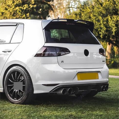 لـ-Volkswagen 2013-2020 Golf 7 .5 MK7 GTI GTD R ABS أسود لامع سقف السيارة سبويلر خلفي طقم هيكل الصندوق (جناح خلفي صغير 2) in Saudi Arabia