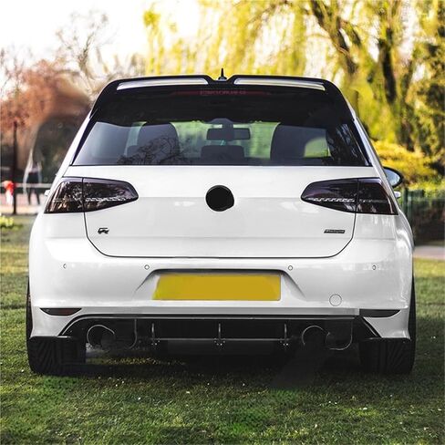 لـ-Volkswagen 2013-2020 Golf 7 .5 MK7 GTI GTD R ABS أسود لامع سقف السيارة سبويلر خلفي طقم هيكل الصندوق (جناح خلفي صغير 2) in Saudi Arabia