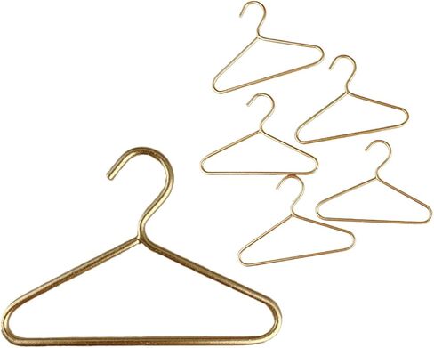 10Pcs 1:12 Dollhouse Metal Clothes Hangers Miniature Clothes Dress Storage Stand, IniOutfit Holders for Wardrobe Furniture Accessories in Saudi Arabia