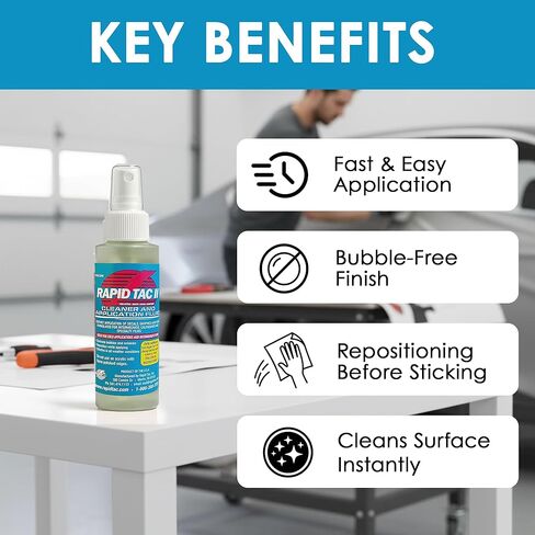 Rapid TAC II Application Fluid for Vinyl Wraps Decals Stickers 4oz Sprayer in Saudi Arabia
