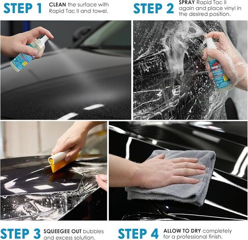 Rapid TAC II Application Fluid for Vinyl Wraps Decals Stickers 4oz Sprayer in Saudi Arabia