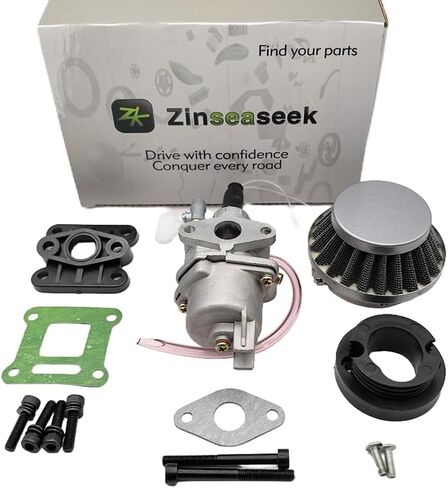 PZ13 13mm Carburetor 42mm Air Filter For 43cc 47cc 49cc 50cc 2-stroke Engine Pocket Bike Mini Bike Dirt Bike Mini Moto Mini Quad ATV Scooter Moped Go Kart Brush Cutter (Red) in Saudi Arabia