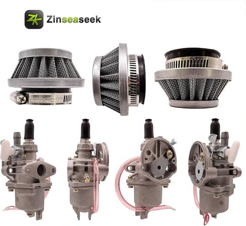 PZ13 13mm Carburetor 42mm Air Filter For 43cc 47cc 49cc 50cc 2-stroke Engine Pocket Bike Mini Bike Dirt Bike Mini Moto Mini Quad ATV Scooter Moped Go Kart Brush Cutter (Red) in Saudi Arabia