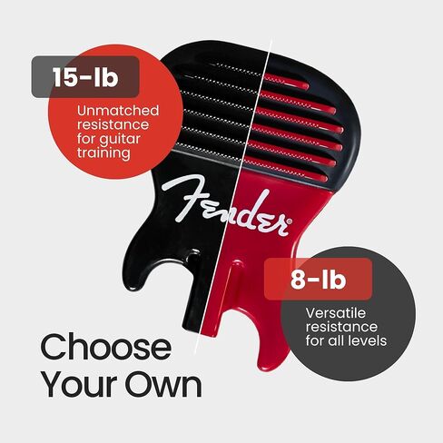 FENDER Callus Builder and Finger Strengthener (includes both Red 8-lbs and Black 15-lbs) – For people who play any stringed instrument (Guitar, Bass, Violin, etc.) in Saudi Arabia