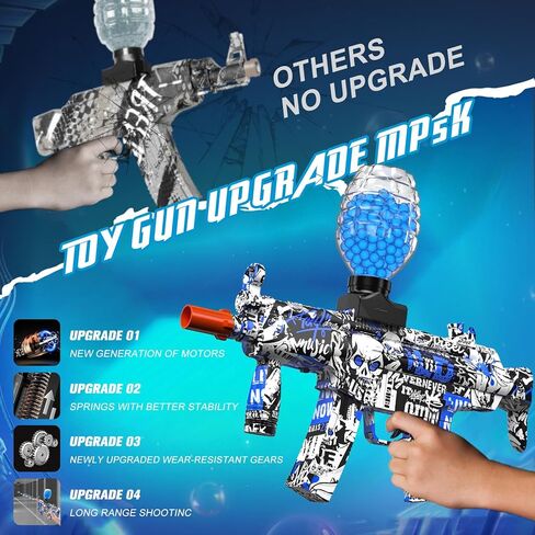 Anstoy Gel Ball Blaster Blue – Automatic Orby Gel Gun with High Power Shooting, Ideal for Outdoor Battles, Team Games & Christmas, Halloween, Birthdays Gifts for Ages 14+ in Kuwait
