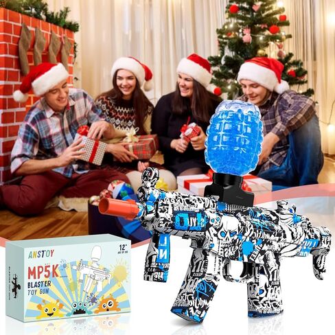 Anstoy Gel Ball Blaster Blue – Automatic Orby Gel Gun with High Power Shooting, Ideal for Outdoor Battles, Team Games & Christmas, Halloween, Birthdays Gifts for Ages 14+ in Kuwait