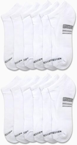 Van Heusen Mens Socks - Low Cut No Show Athletic Performance Ankle Sock Liners (12 Pack) in Kuwait