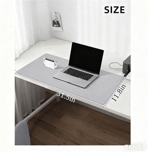 Non-Slip Leather Desk Mat, 31.5"" x 11.8" Waterproof Laptop Computer Desk Keyboard Pad, Large Mouse Pad for Office,Work, Home, Decor-Pink in Saudi Arabia
