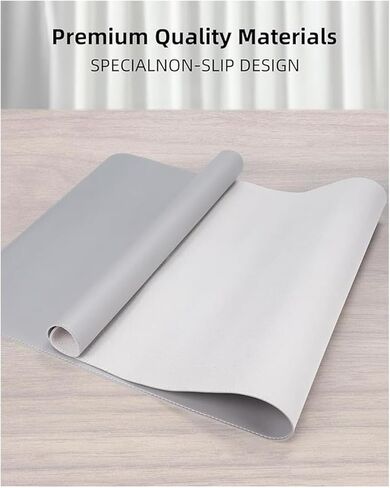 Non-Slip Leather Desk Mat, 31.5"" x 11.8" Waterproof Laptop Computer Desk Keyboard Pad, Large Mouse Pad for Office,Work, Home, Decor-Pink in Saudi Arabia
