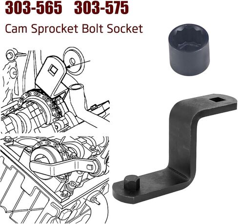 Camshaft Timing Tool Kit Compatible with Ford Land Rover Explorer Mustang Ranger Mercury Mountaineer Mazda 4.0L 4015CC SOHC V6 8 Pieces in Saudi Arabia
