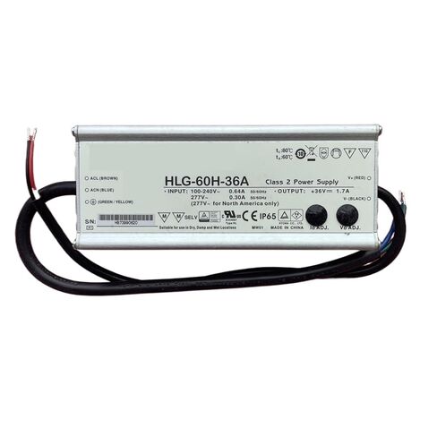 1pcs LED Driver HLG-60H 60W LED Switch Power Supply 12V 15V 20V 24V 30V 36V 42V 48V 54V Waterproof(HLG-60H-24A) in Saudi Arabia