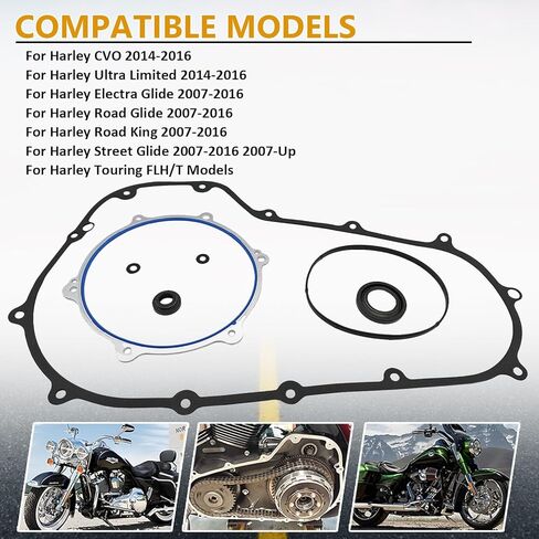 مجموعة حشية الغطاء الأساسي متوافقة مع موديلات 2007-2016 Harley Davidson Twin Cam Bagger Touring Models FLH FLT Electra Glide/Road King/Street Glides in Kuwait
