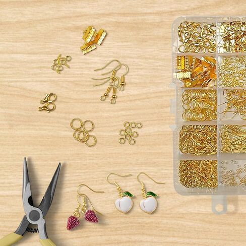 Jewelry Making Supplies Kit with Tools, Pliers, Findings, Beading Wire, DIY Accessories for Beginners and Adults in Saudi Arabia