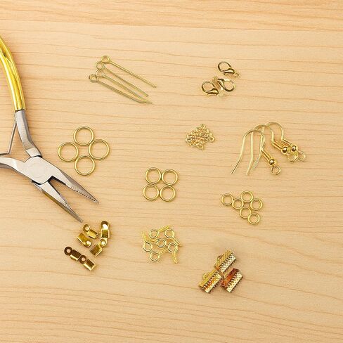Jewelry Making Supplies Kit with Tools, Pliers, Findings, Beading Wire, DIY Accessories for Beginners and Adults in Saudi Arabia