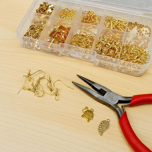 Jewelry Making Supplies Kit with Tools, Pliers, Findings, Beading Wire, DIY Accessories for Beginners and Adults in Saudi Arabia