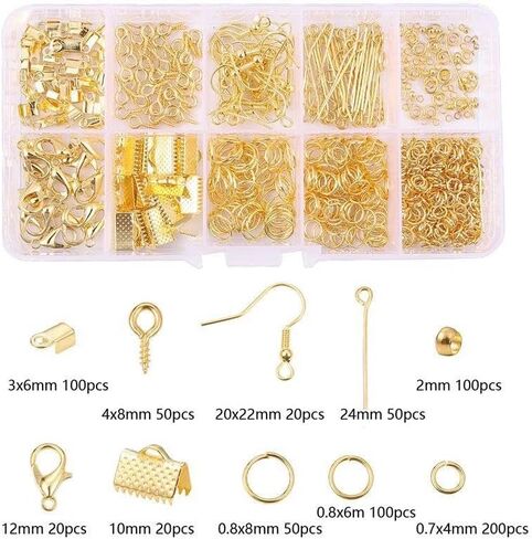 Jewelry Making Supplies Kit with Tools, Pliers, Findings, Beading Wire, DIY Accessories for Beginners and Adults in Saudi Arabia