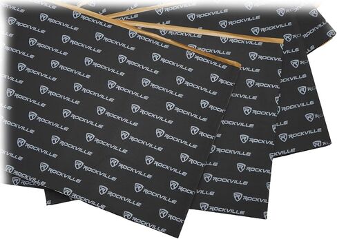 حصيرة Rockville RockMat Pro 37 لعزل صوت السيارة (15 ورقة، 37 قدم مربع)، 277 مل مطاط بوتيل/رغوة/ألومنيوم لعزل صوت السيارة، سهلة التركيب، تقلل من ضوضاء السيارة واهتزازها in Saudi Arabia