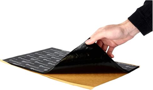 حصيرة Rockville RockMat Pro 37 لعزل صوت السيارة (15 ورقة، 37 قدم مربع)، 277 مل مطاط بوتيل/رغوة/ألومنيوم لعزل صوت السيارة، سهلة التركيب، تقلل من ضوضاء السيارة واهتزازها in Saudi Arabia