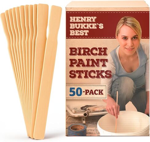 أعواد تحريك الطلاء 100 قطعة مقاس 12 بوصة؛ تنظيف الولايات المتحدة الأمريكية بيرش هنري بوكيس الأفضل in Kuwait