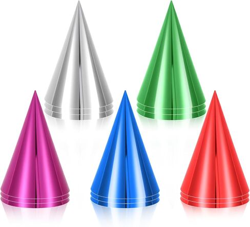 15 Pcs Colorful Birthday Party Hats, Paper Cone Hats Headbands Birthday Party Supplies Handmade Celebration Headwear with Elastic String for Kids and Adults, Friend Gatherings in Saudi Arabia