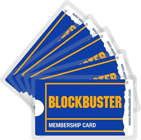 بطاقة عضوية الجدة Blockbuster 𝟓 𝐏𝐚𝐜𝐤 مغلفة | هدية الحنين إلى الجورب القابلة للجمع | تذكارات خمر in Saudi Arabia