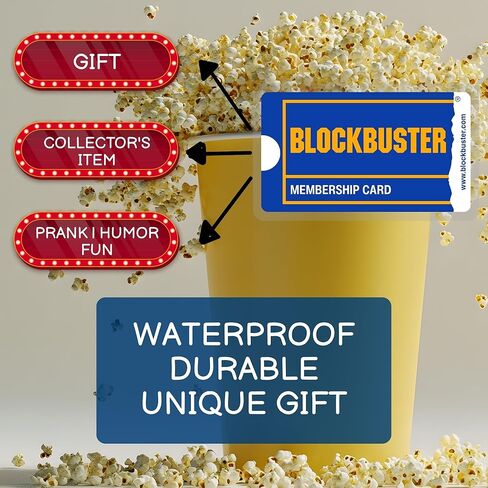 بطاقة عضوية الجدة Blockbuster 𝟓 𝐏𝐚𝐜𝐤 مغلفة | هدية الحنين إلى الجورب القابلة للجمع | تذكارات خمر in Saudi Arabia