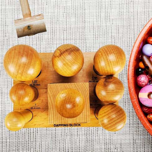 BENCH WIZARD 7 Piece U-Channel | Smooth Hardwood Block | Hammer Shaped Punches Set | Sizes: 25mm-11mm | 90° V-Groove (10mm) in Kuwait