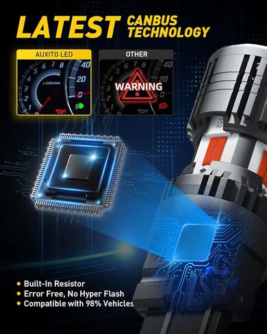 AUXITO 578 LED لمبة 41 مم 42 مم 212-2 211-2 578 مصابيح LED اكليل CANBUS خالية من الأخطاء 6-SMD 3030 شرائح 6000K زينون أبيض بديل للسيارة الداخلية خريطة قبة أضواء لوحة الترخيص (حزمة من 4) in Kuwait