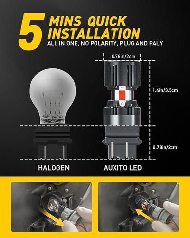 AUXITO 578 LED لمبة 41 مم 42 مم 212-2 211-2 578 مصابيح LED اكليل CANBUS خالية من الأخطاء 6-SMD 3030 شرائح 6000K زينون أبيض بديل للسيارة الداخلية خريطة قبة أضواء لوحة الترخيص (حزمة من 4) in Kuwait
