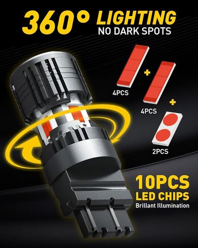 AUXITO 578 LED لمبة 41 مم 42 مم 212-2 211-2 578 مصابيح LED اكليل CANBUS خالية من الأخطاء 6-SMD 3030 شرائح 6000K زينون أبيض بديل للسيارة الداخلية خريطة قبة أضواء لوحة الترخيص (حزمة من 4) in Kuwait