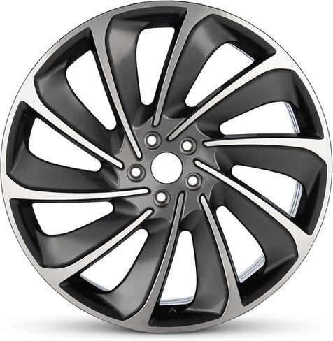 For 2019-2024 Lincoln Nautilus 21 Inch Machined Face with Gloss Charcoal Inlay Rim - OE Direct Replacement - Road Ready Car Wheel in Saudi Arabia