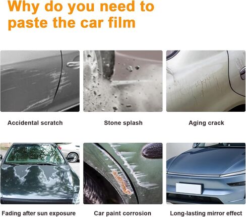 Precut Paint Protective Film for 2025 2026 Tesla Model Y Juniper Full Body 8.5 Mil TPU PPF Clear/Matte Car HD Scratch Exterior Accessories (Transparent) in Saudi Arabia