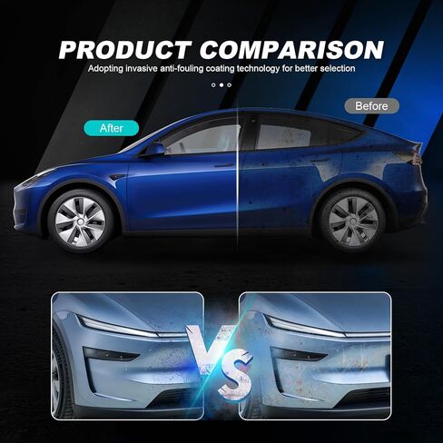 Precut Paint Protective Film for 2025 2026 Tesla Model Y Juniper Full Body 8.5 Mil TPU PPF Clear/Matte Car HD Scratch Exterior Accessories (Transparent) in Saudi Arabia