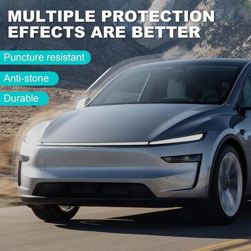 Precut Paint Protective Film for 2025 2026 Tesla Model Y Juniper Full Body 8.5 Mil TPU PPF Clear/Matte Car HD Scratch Exterior Accessories (Transparent) in Saudi Arabia