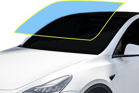 BOGAR TECH DESIGNS Precut for Tesla Model Y 2020-2026 طبقة حماية الزجاج الأمامي مقاومة للخدش فائقة الوضوح، شفاف in Saudi Arabia