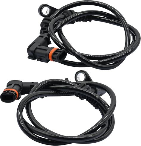 2Pcs Front Left and Right Abs Wheel Speed Sensor Compatible with Mercedes Benz C300 C350 C63 Amg Glk250 Glk350 2049053105 Als2760 4Matic Includes Abs Wheel Speed Sensor Wire Harness; 12 13 14 15 in Saudi Arabia
